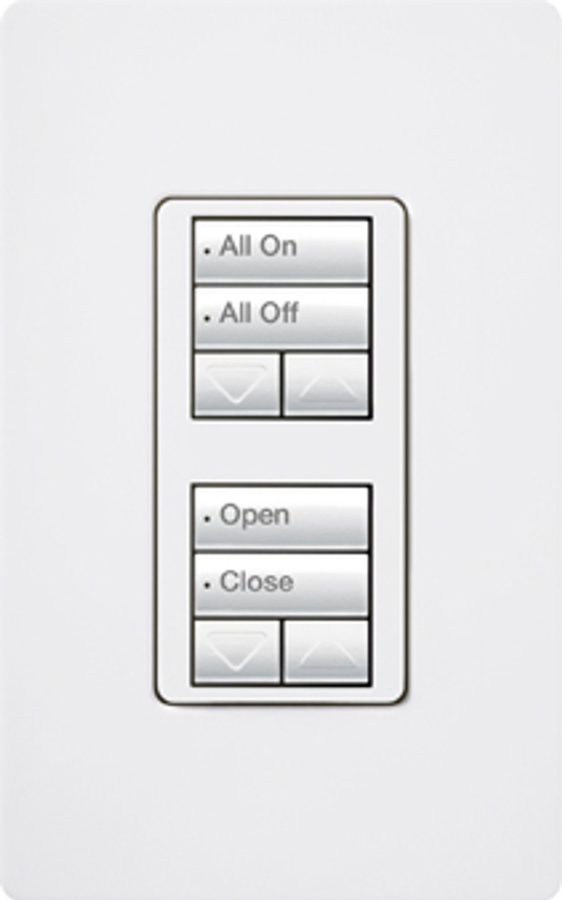 RRD-W2RLD-AL  Lutron Radiora 2 Seetouch Wall Mount Designer Keypad, Dual Group