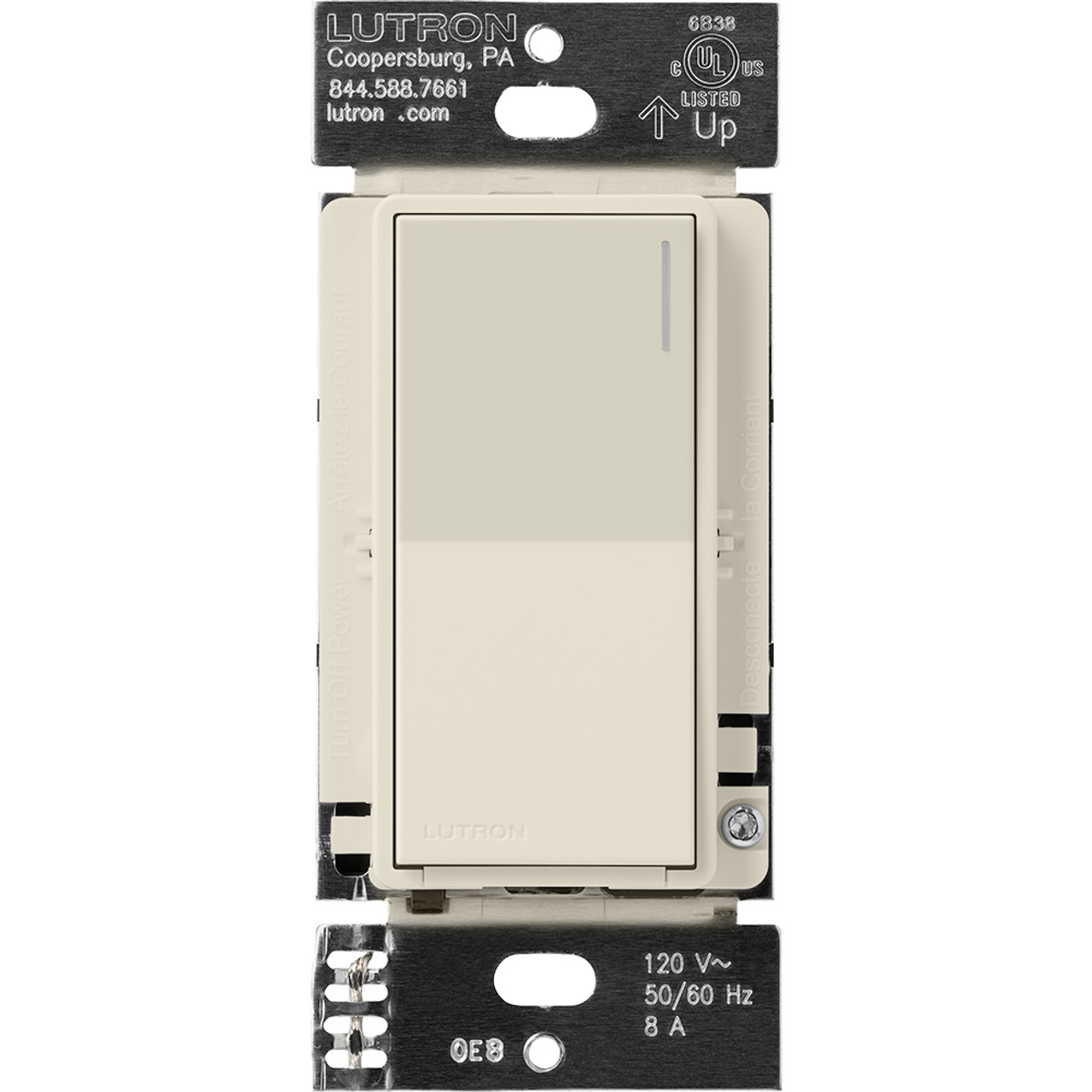 RRST-8ANS-PM  Lutron Radiora 3 Sunnata Rf Neutral Switch, 8A - Pumice