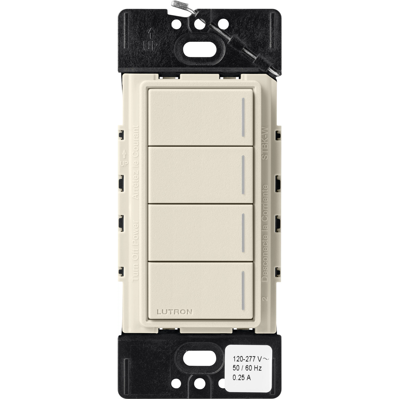RRST-HN4B-PM  Lutron Radiora 3 Sunnata Rf Hybrid 4-BUTTON Keypad - Pumice