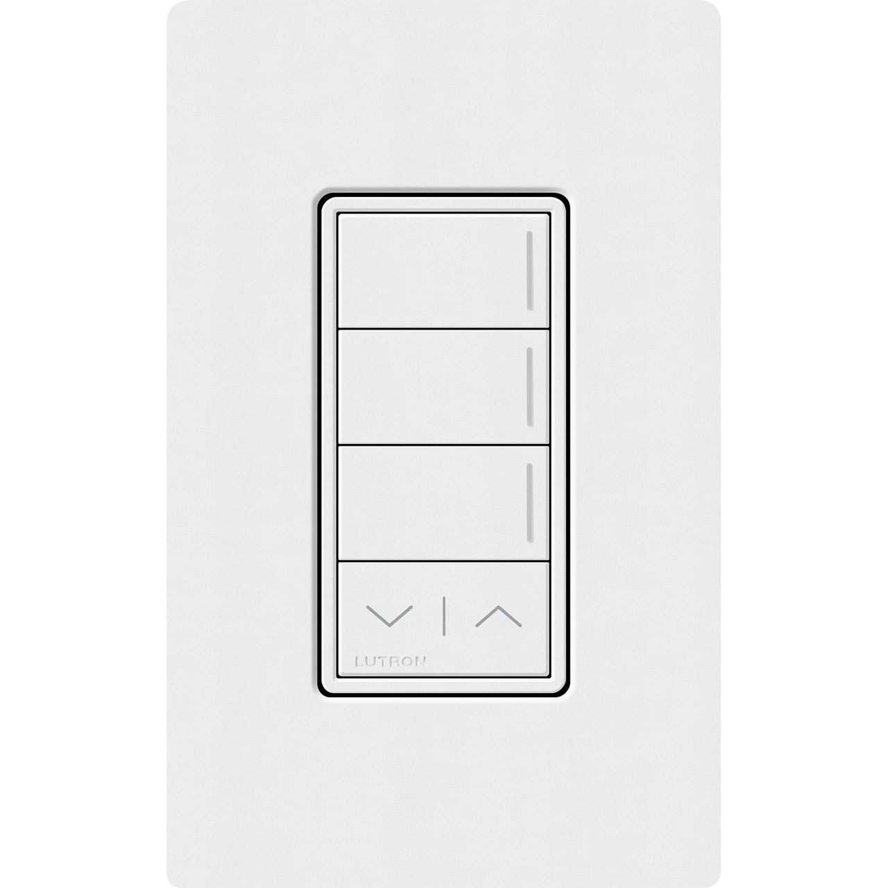 RRST-W3RL-SW  Lutron Radiora 3 Sunnata Rf 3-BUTTON Keypad With Raise/lower
