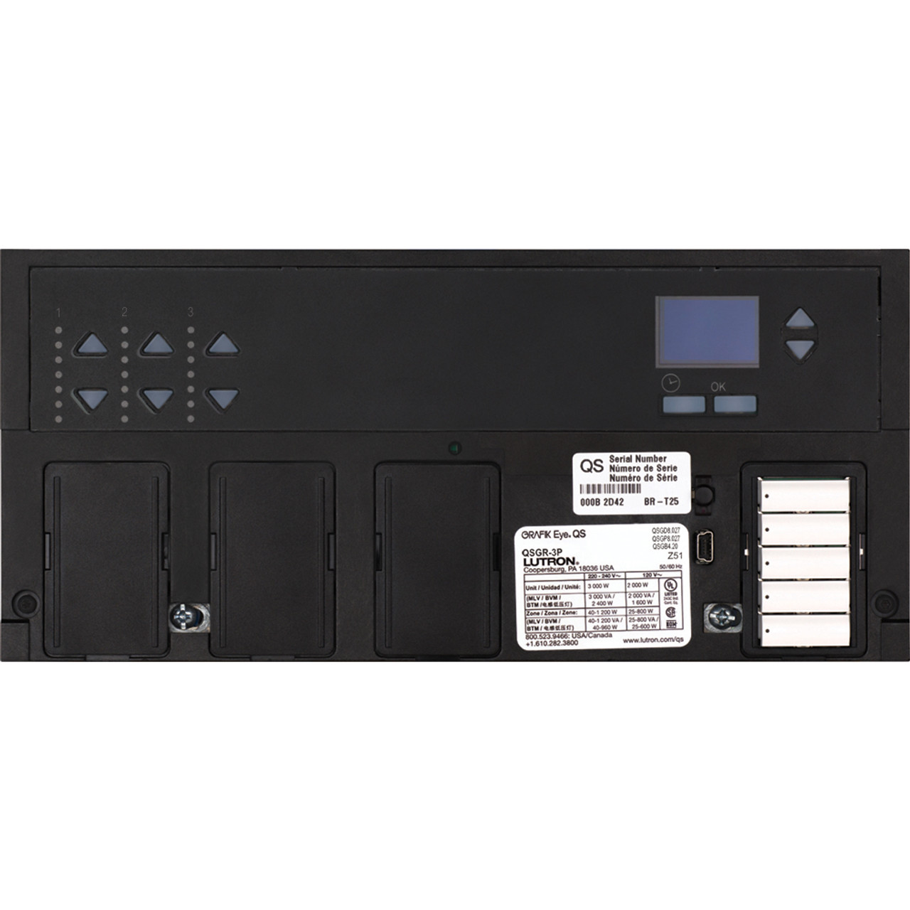 QSGR-3P  Grafik Eye Qs Main Unit, 3-ZONE (non-rf), 120-127V Or 220-240V