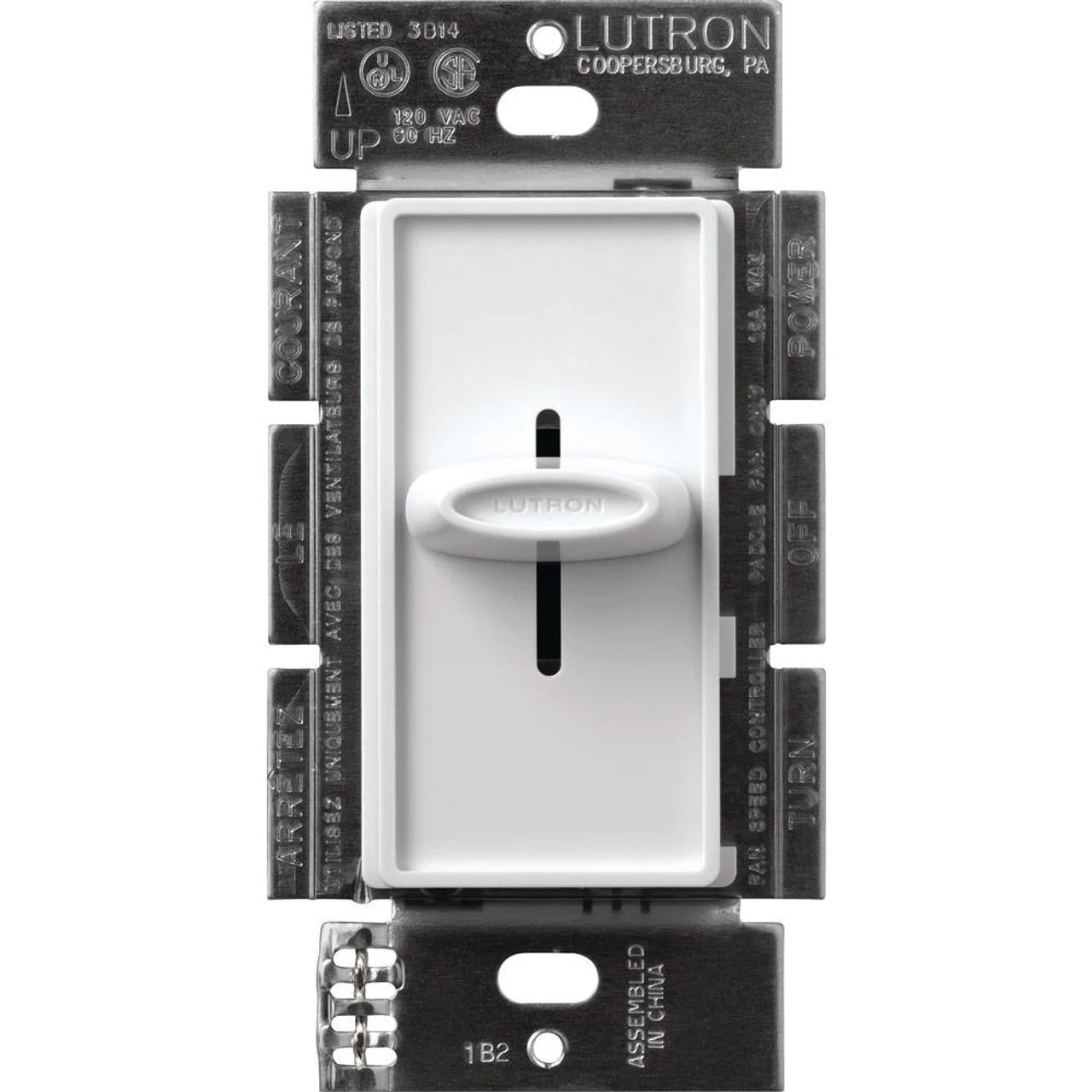 SFSQ-F-WH  Skylark Fan-speed Control, Single-pole, Quiet 3-SPEED, 120V/1.5A
