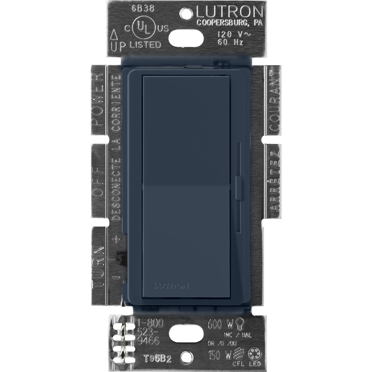 DVSCLV-600P-DE  Diva Dimmer - Satin Finish, Magnetic Low-voltage, Single-pole