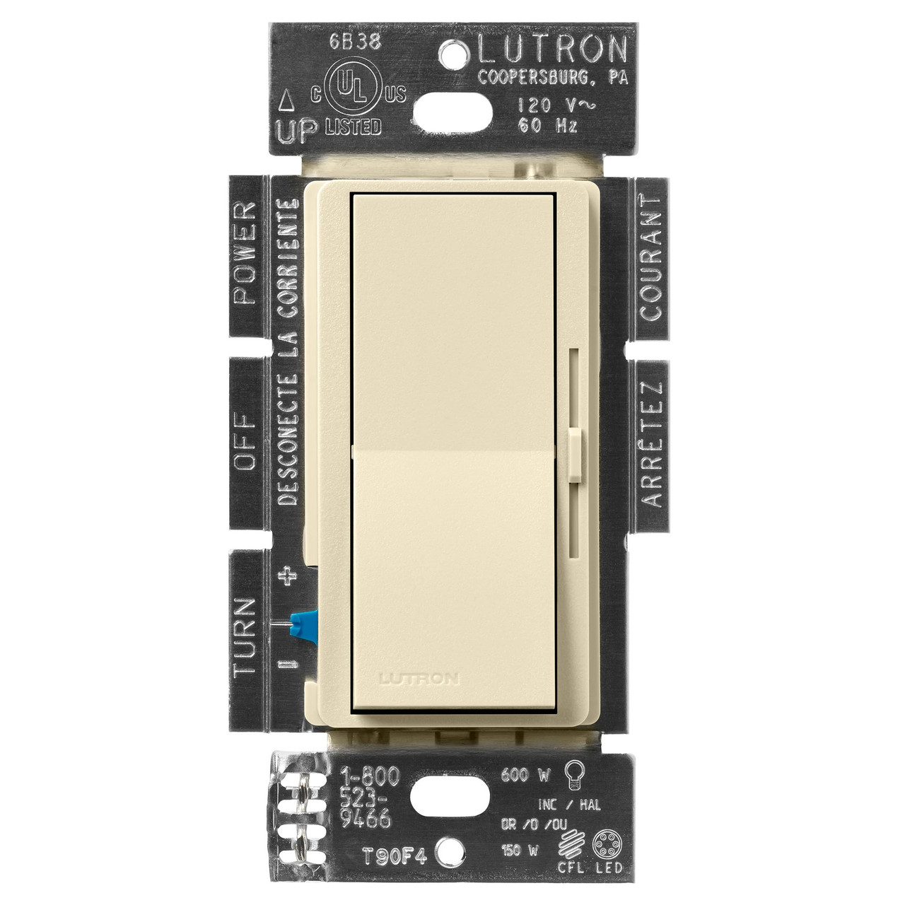 DVSCCL-153P-SD  Diva Led+ Dimmer - Satin Finish, Led, Incandescent/halogen, 3-WAY/SINGLE-POLE