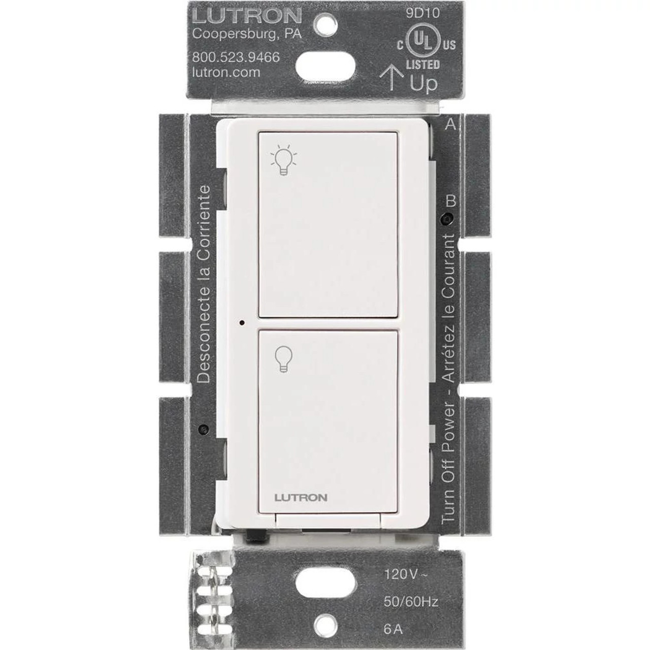 PD-6ANS-WH  Lutron Caseta Wireless In-wall Smart Switch For Light Or Fan