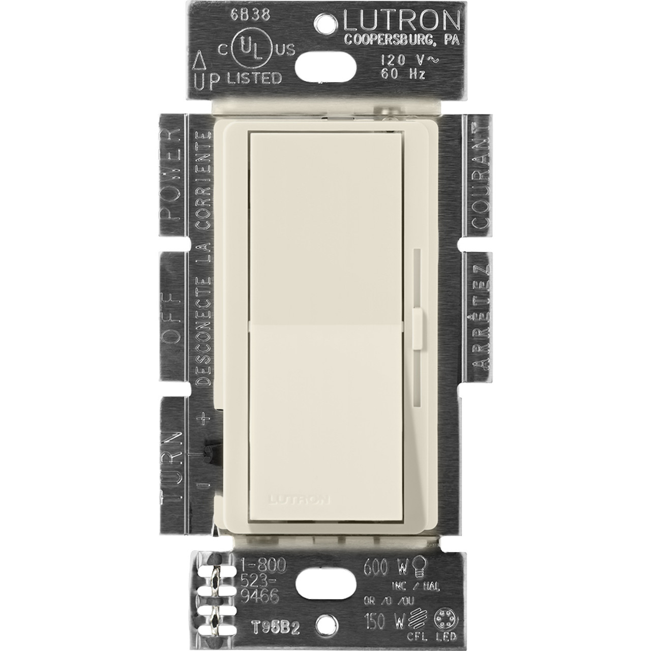 DVSCLV-10P-PM  Diva Dimmer - Satin Finish, Magnetic Low-voltage, Single-pole