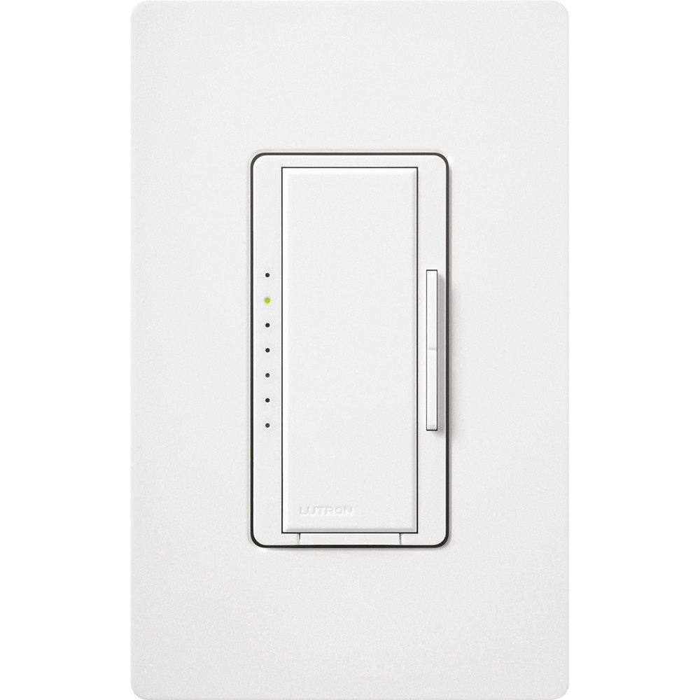 MALV-1000-WH  Maestro Dimmer - Gloss Finish, Magnetic Low-voltage, Multi-location/single-pole
