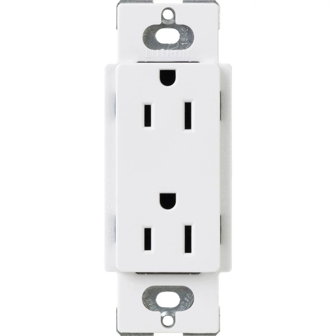 CARS-15-TR-WH  Lutron Claro Tamper-resistant Duplex Receptacle, 15 Amp, White