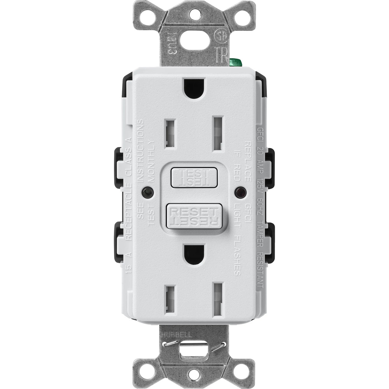 SCR-15-GFST-MI  Lutron Claro Tamper-resistant Gfci Duplex Receptacle, 15-AMP SCR-15-GFST-MI  Lutron Claro Tamper-resistant Gfci Duplex Receptacle, 15-AMP