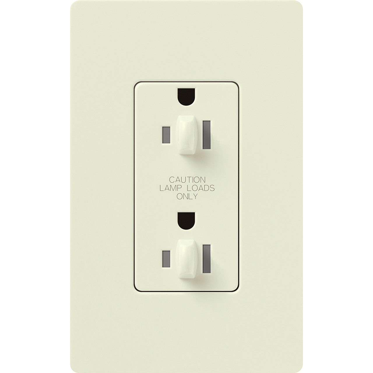 SCR-20-DDTR-BI  Claro, Satin, Dual Dimming, Tamper Resistant Receptacle, 20A/125V