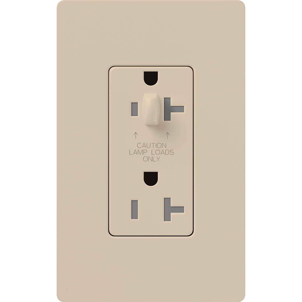 SCR-20-HDTR-TP  Claro, Satin, Half Dimming, Tamper Resistant Receptacle, 20A/125V