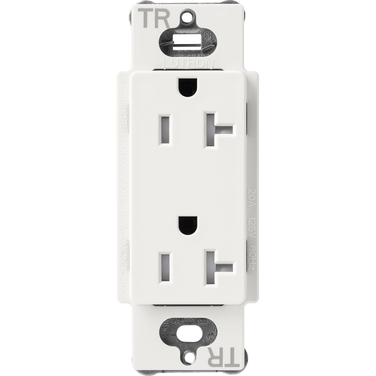 SCRS-20-TR-RW  Lutron Claro Tamper-resistant Duplex Receptacle, 20 Amp, Architectural