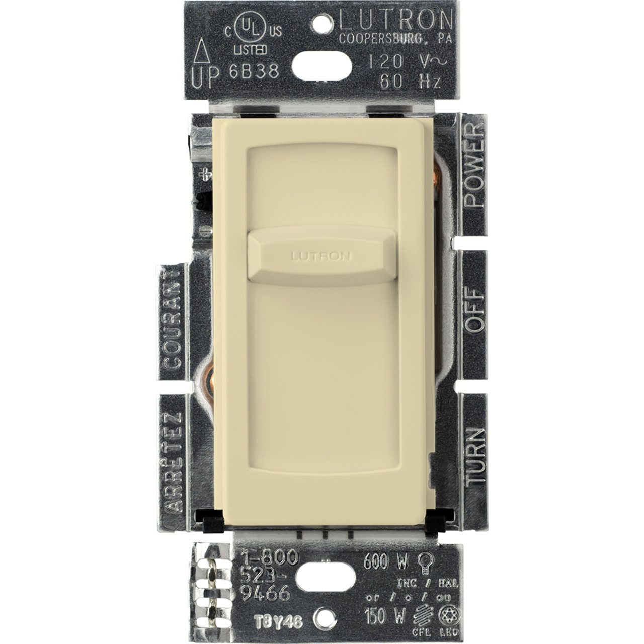 CTCL-150H-IV  Skylark Contour Slide-to-off Dimmer, Cfl/led (screw-base), Incandescent/halogen