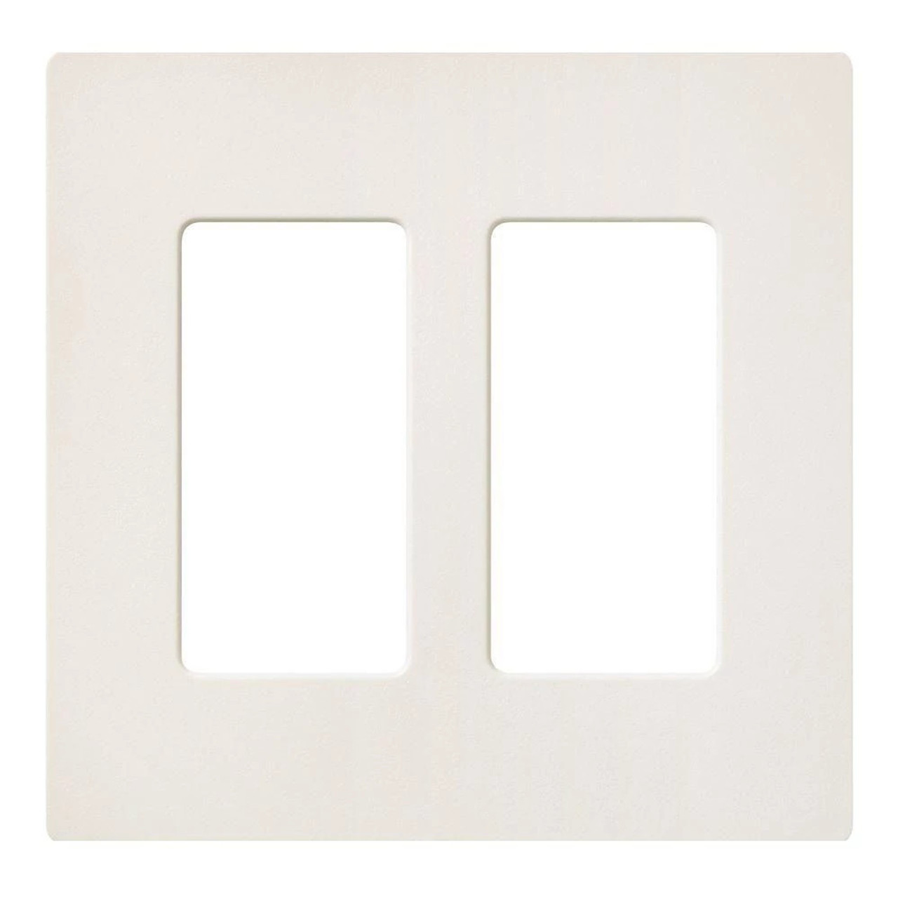 SC-2-BI  Claro Wallplate, Satin Finish, Two-gang In Biscuit