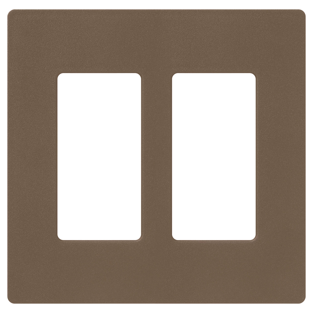 SC-2-EP  Claro Wallplate, Satin Finish, Two-gang In Espresso