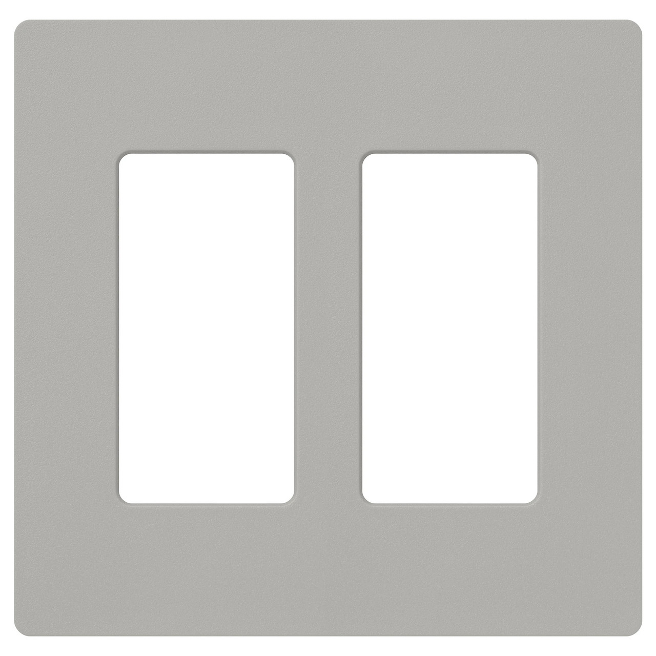 SC-2-PB  Claro Wallplate, Satin Finish, Two-gang In Pebble