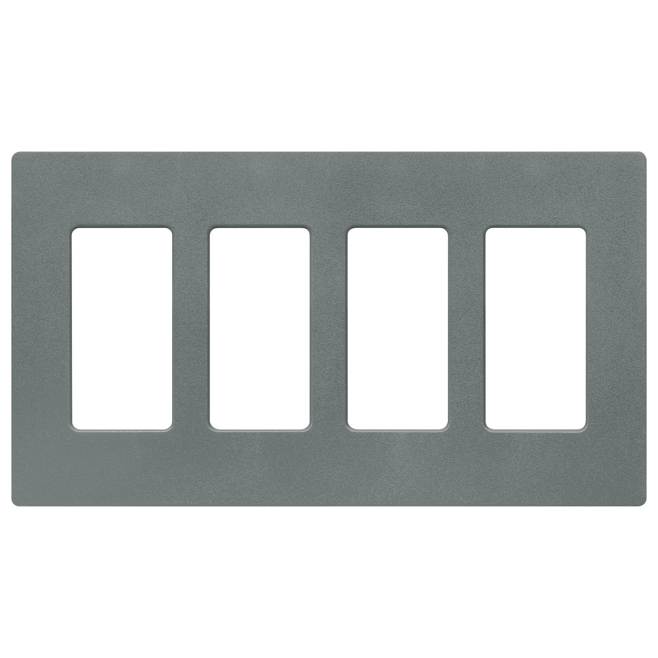 SC-4-SL  Claro Wallplate, Satin Finish, Four-gang In Slate