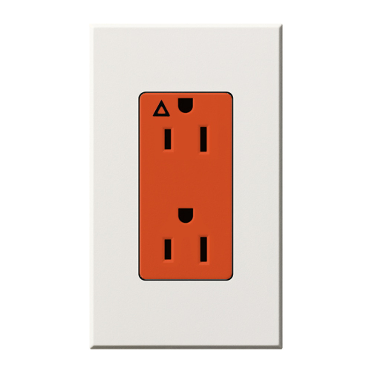 NTR-15-IG-OR-WH  Duplex Isolated Ground 15 A Receptacle, 125V/15A In White
