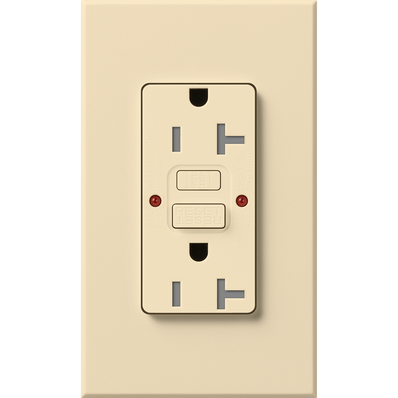 NTR-20-GFST-BE  Tamper Resistant, Self-testing Gfci  Receptacle, 20A In Beige