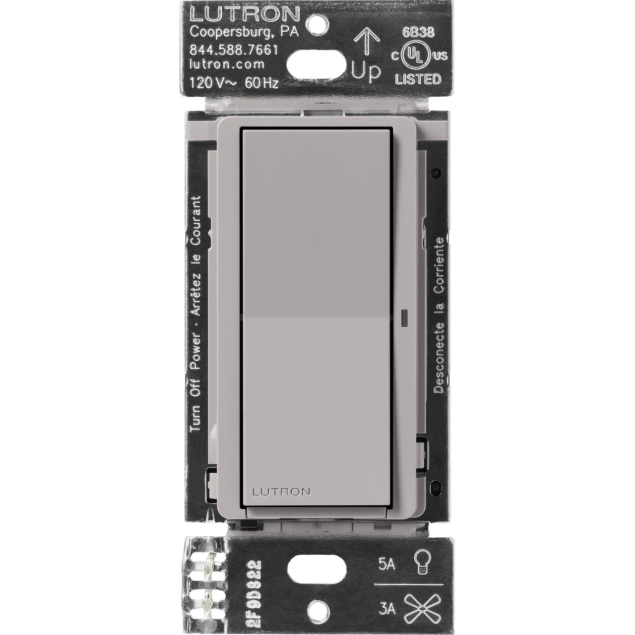 DVRF-5NS-GR  Lutron Claro Smart Switch For Caseta Smart Lighting