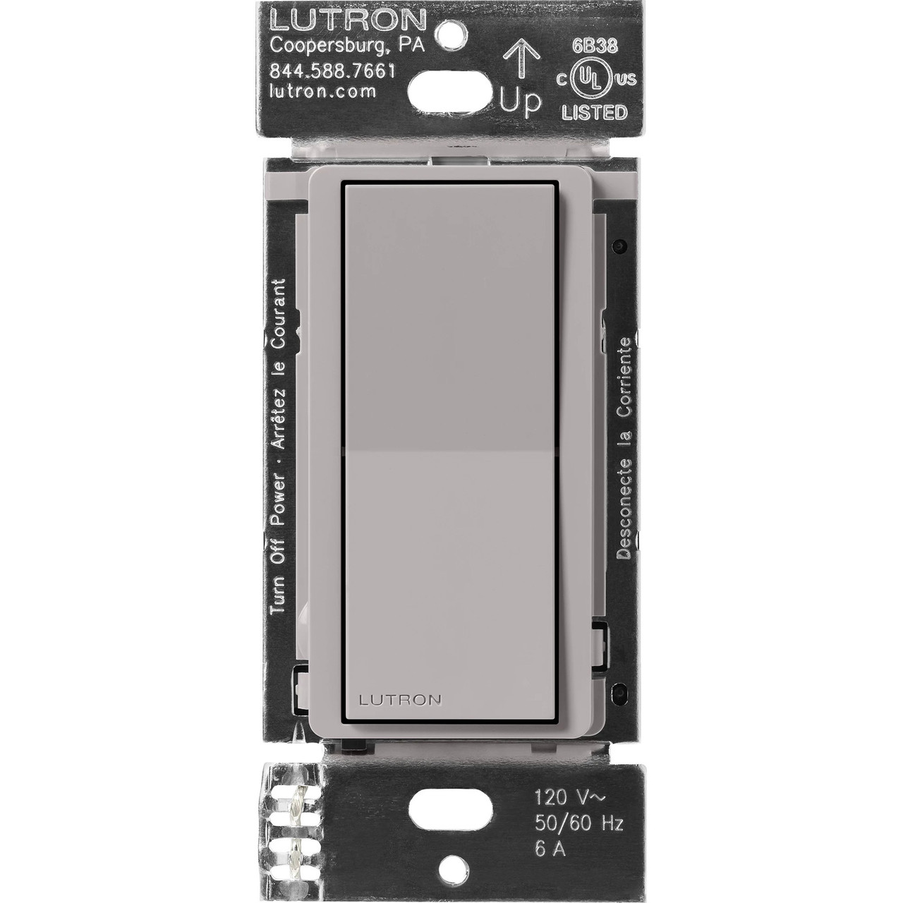 DVRF-AS-GR  Claro Smart Accessory Switch, Only For Use With Diva Smart Dimmer