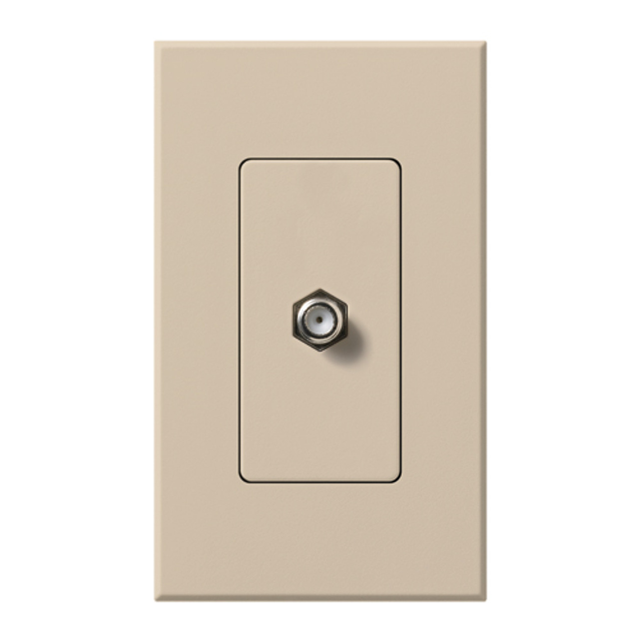 NT-CJ-TP  F-style, 75-OHM Coaxial Cable, Single Port In Taupe