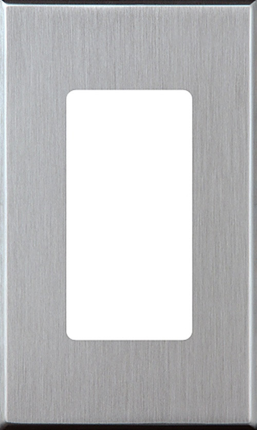 NT-R3-NFB-SC  Nova T Single-gang Wallplate, Small Opening, No Fins Broken