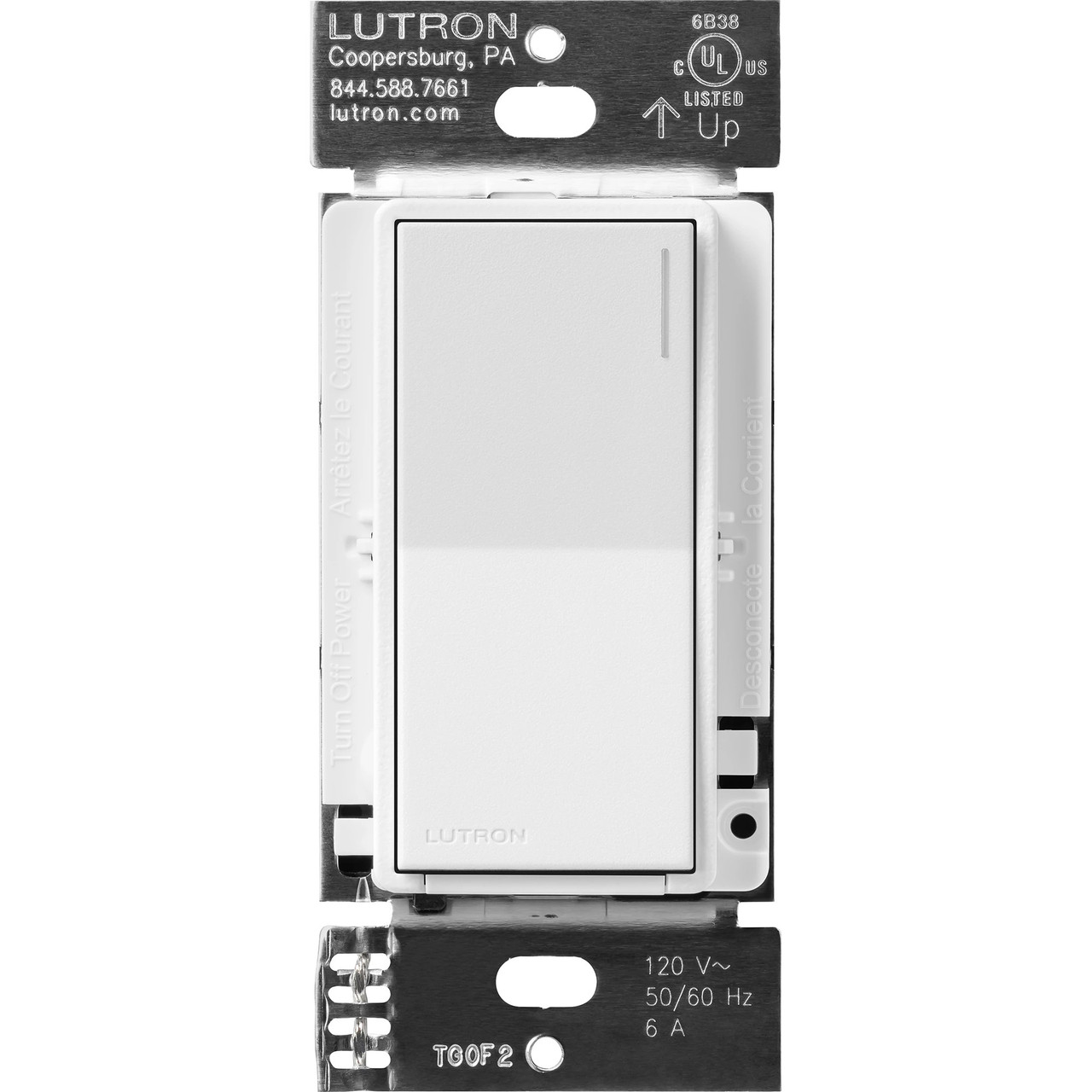 ST-6ANS-SW  Lutron Sunnata Switch, For 6A Lighting Or 3A 1/10HP Motor, Single