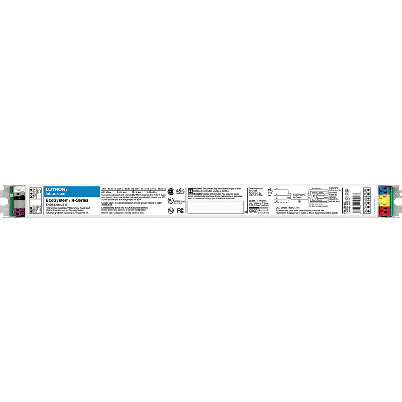 EHDT832MU217  Ecosystem H-series M-case Ballast, Continuous, Flicker-free Dimming