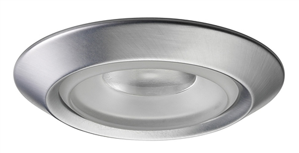 4102-WH  4" Line Voltage Frosted Regressed Perimeter Glass Lensed Trim, White Trim