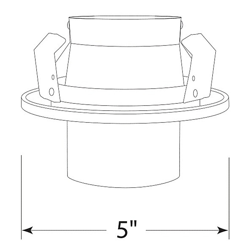 4150MESH-SC  4" LED, Line Voltage Mesh Glass Cylinder Trim, Satin Chrome Trim