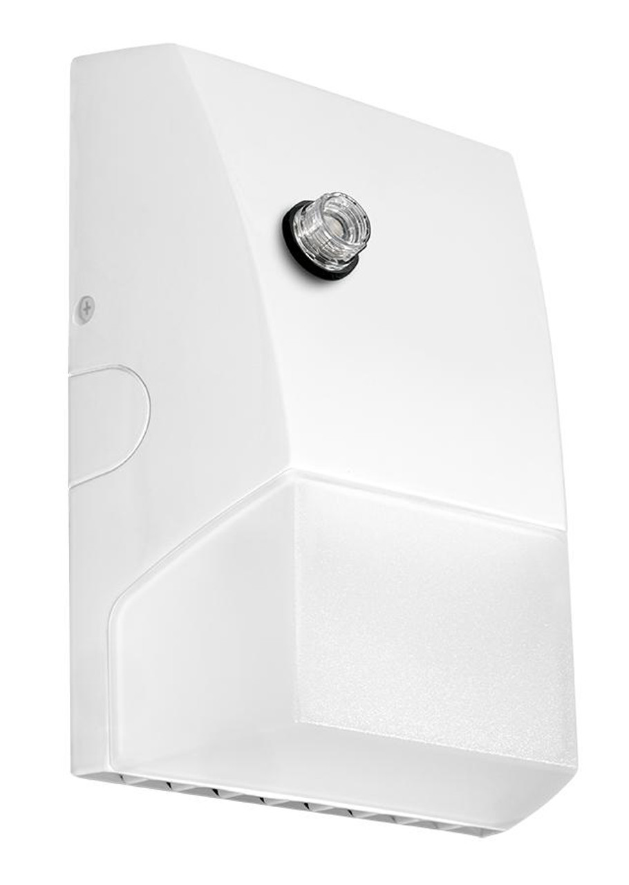 BRISKM48L-730W/PCU Wall Packs 4968 Lumens Brisk 35W 3000K 120V-277V Photocell White