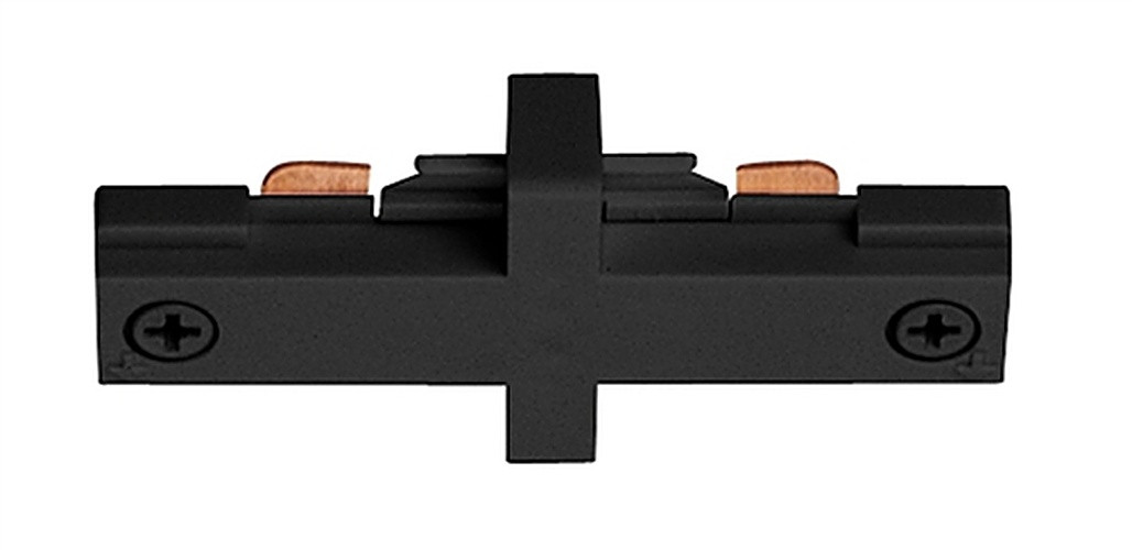 R23BL  Trac Lites Miniature Straight Connector, Black Color