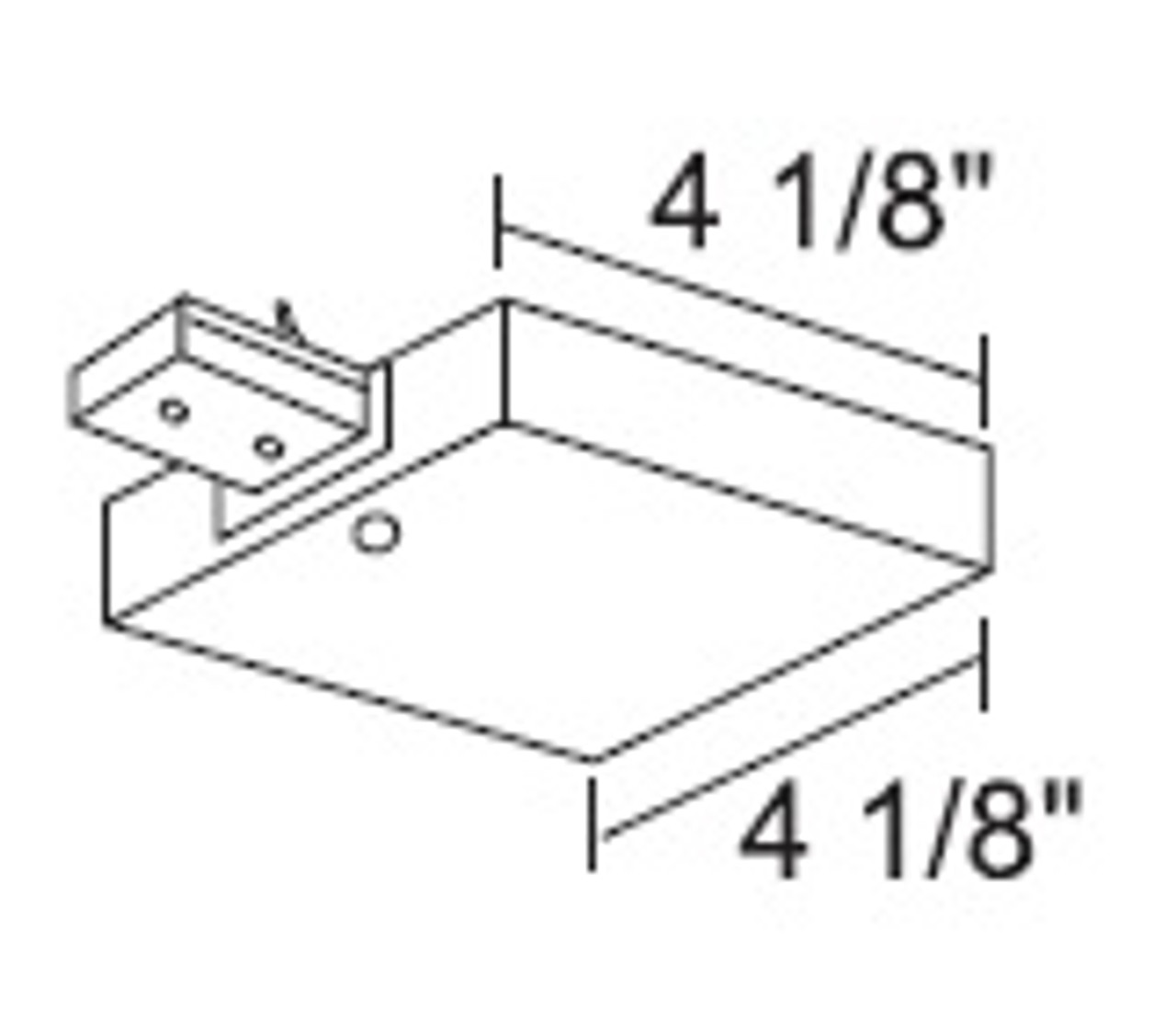 R36WH  Trac Lites T-Bar End Feed, White Color