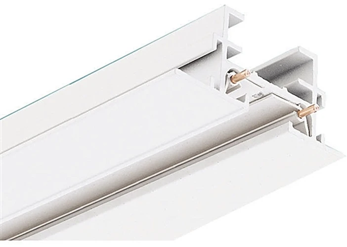 T18WH  8 ft Track - Trac Master Recessed Trac Track System, White Color