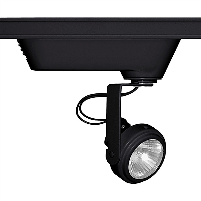 T696BL  Open Back Gimbal Ring - Low Voltage 75W MR16, Black Color