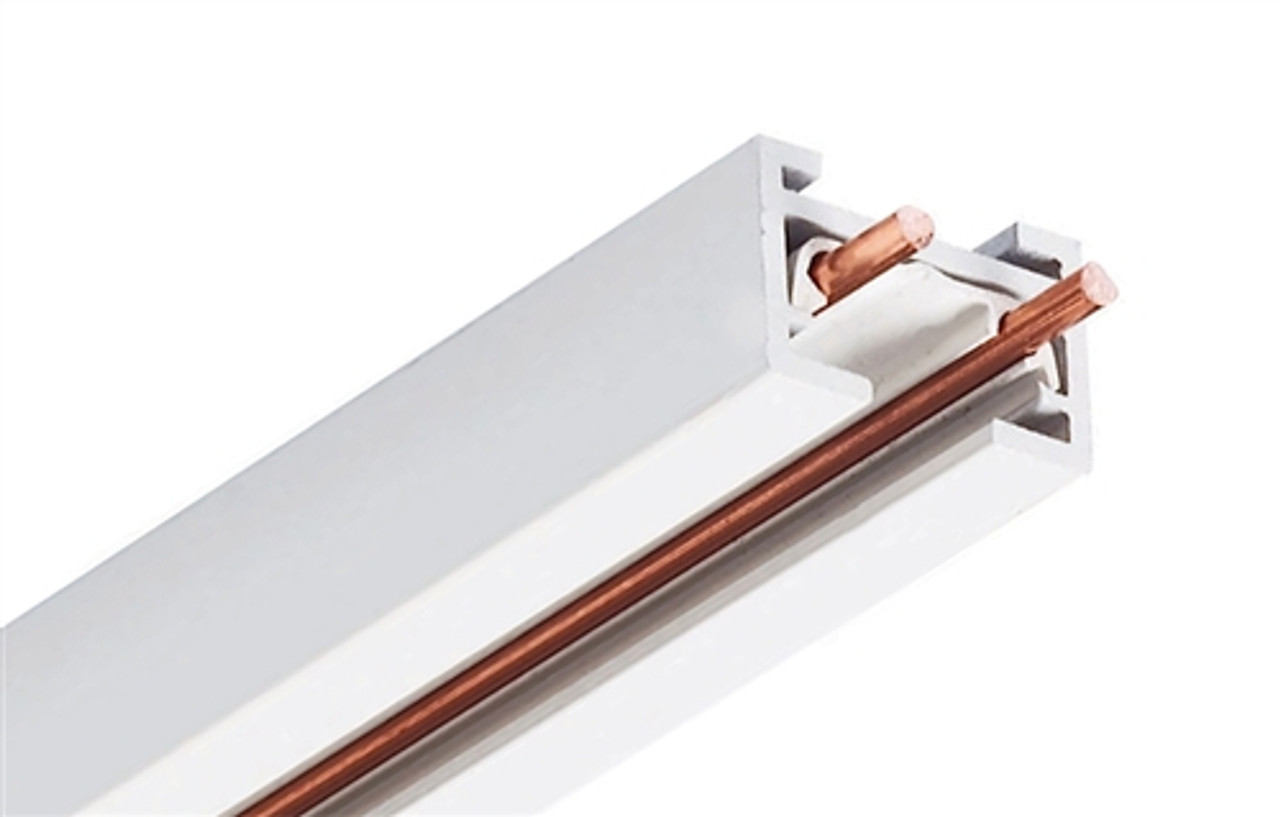 4 ft Track - Trac 12/25 Low Voltage 25 Amp Track System, White Color