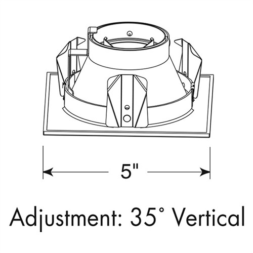 441SQ-W-WH Line Drawing