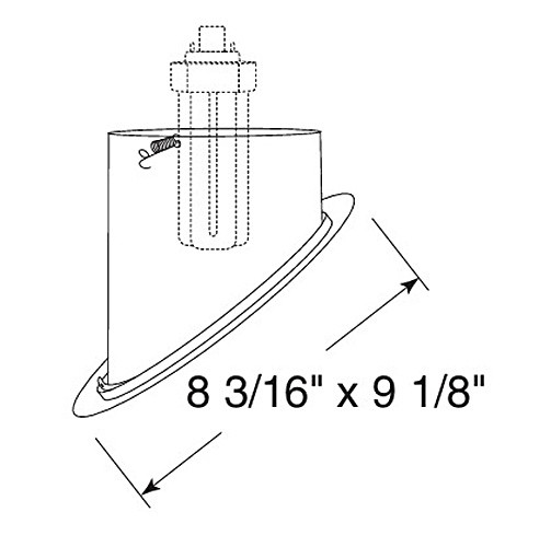 604B Brz S-sloped Trim Baffle