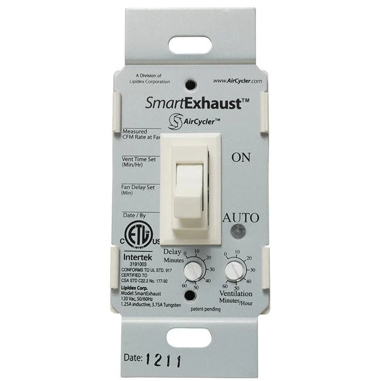 FV-WCPT1-W WhisperControl SmartExhaust Wall Control