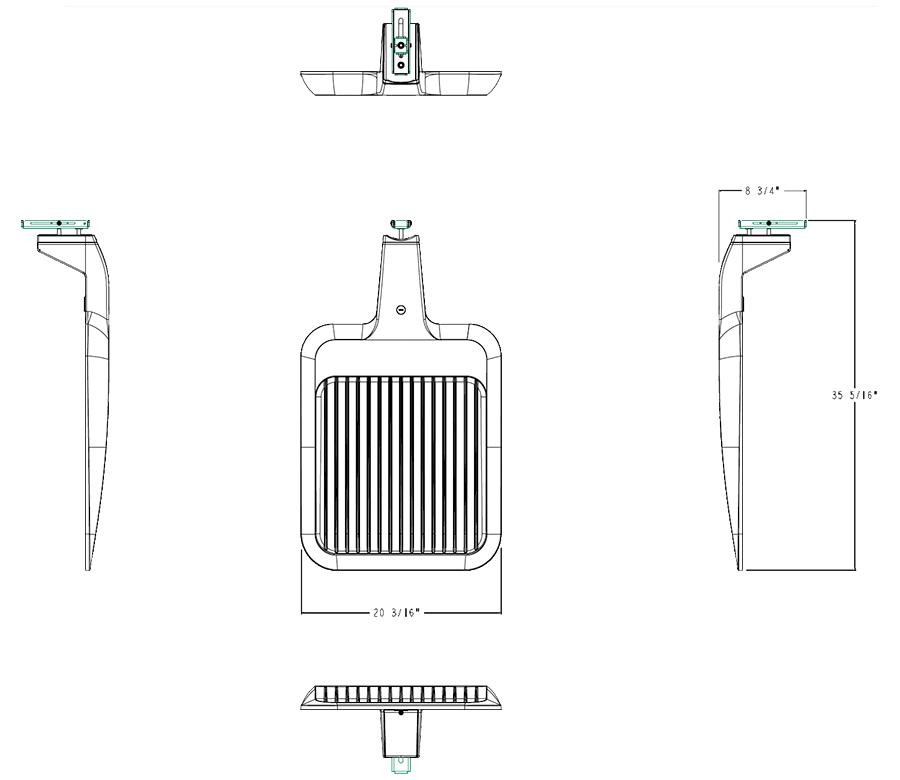 A34T5L/LCBS/MVS Line Drawing