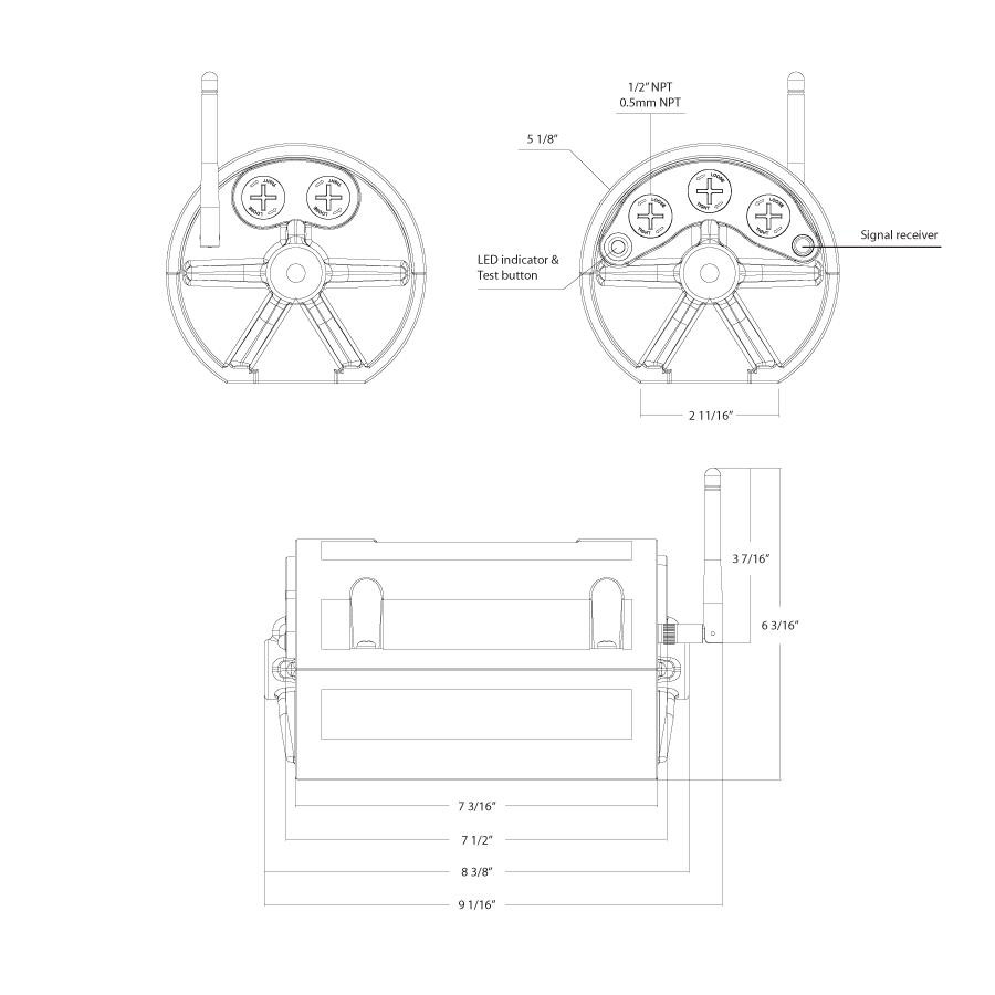 EMHB30B Line Drawing