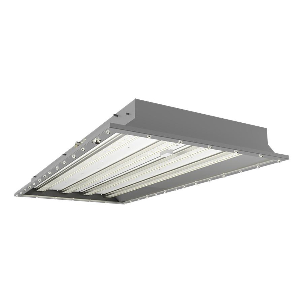 HAZPAN2X4-80 Hazardous Location 2X4 80W 5000K Pendant Ceiling Mount Gray
