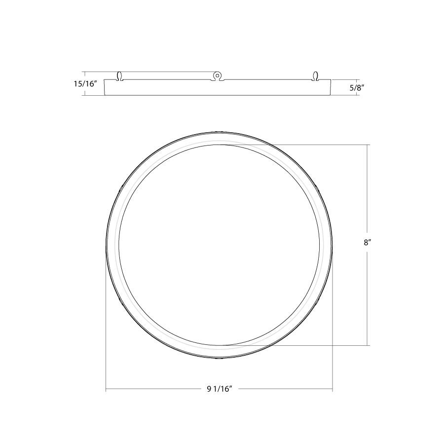 SUMO-TRIM-R-9-BLK Line Drawing