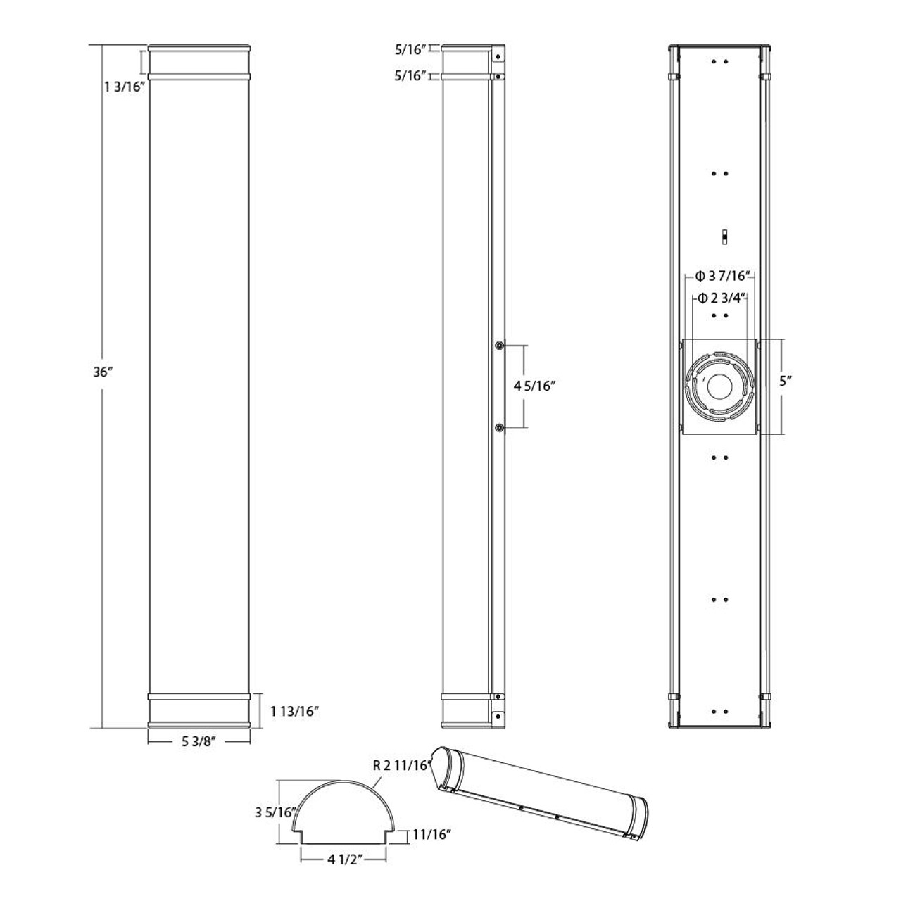 ENCT-36BN Line Drawing