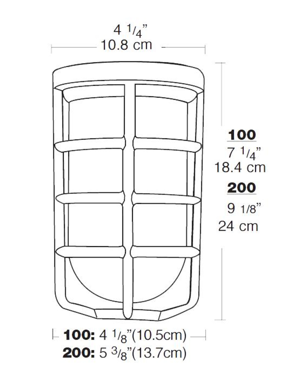 VC200DGB Line Drawing
