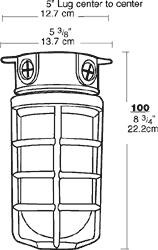 VLX100DGW Line Drawing