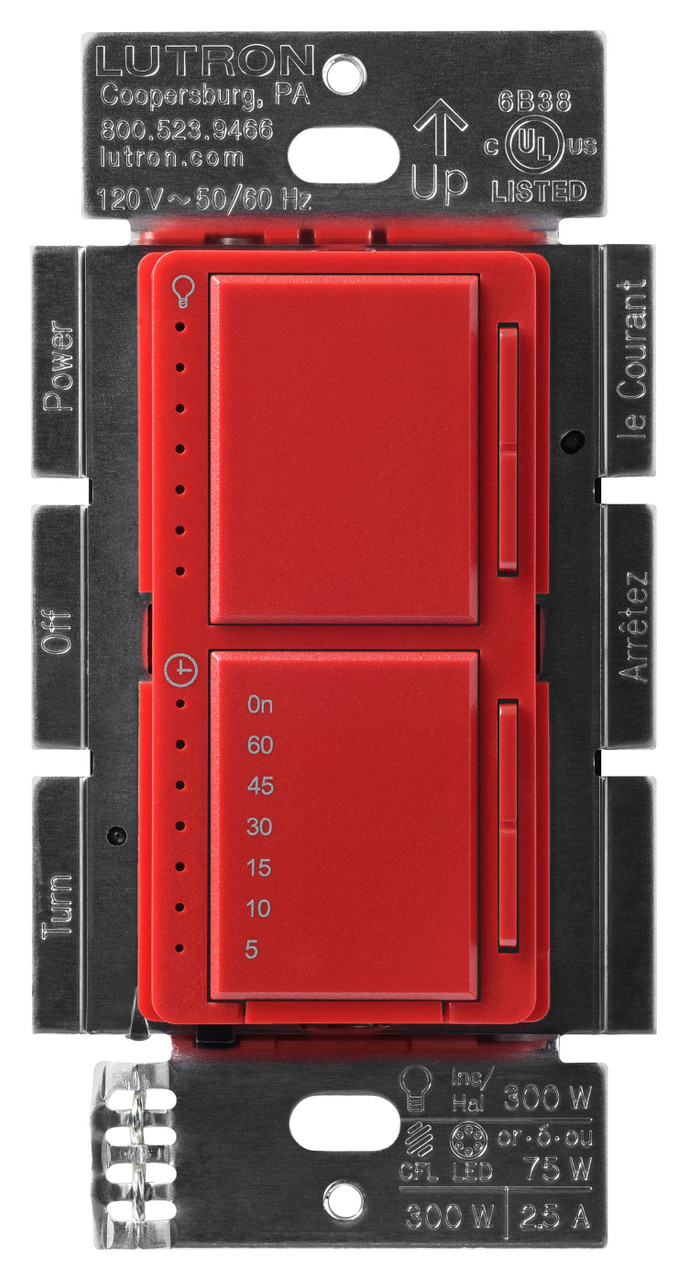 MACL-L3T251-HT Maestro Led+ Dual Dimmer  Timer Switch, 75W LED Dimmer, 2.5A MACL-L3T251-HT Maestro Led+ Dual Dimmer  Timer Switch, 75W LED Dimmer, 2.5A