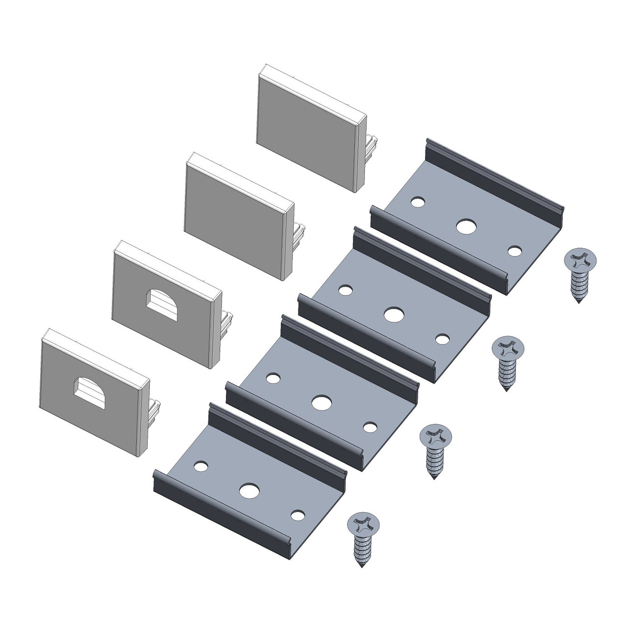 LU-SR1-ACS Accessory Pack  Rectangular Architectural LED Tape Light Extrusion LU-SR1-ACS Accessory Pack  Rectangular Architectural LED Tape Light Extrusion
