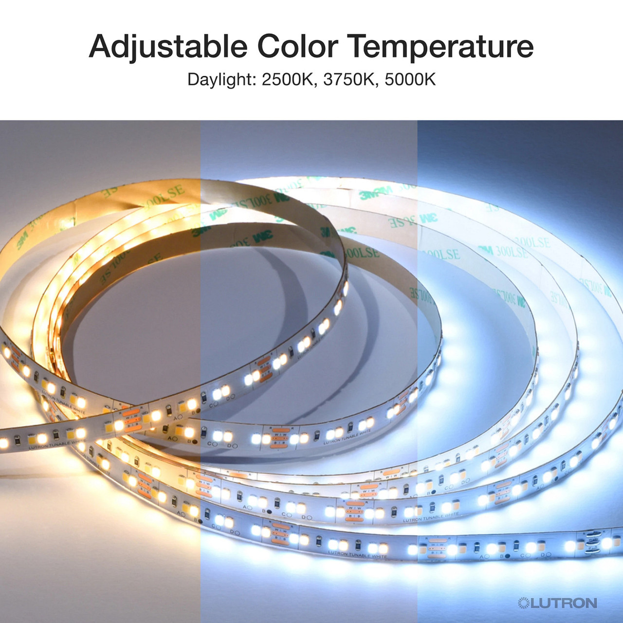 RRL-TLK-DL Lumaris Tunable White Tape Light, Daylight Starter Kit 2500-5000K